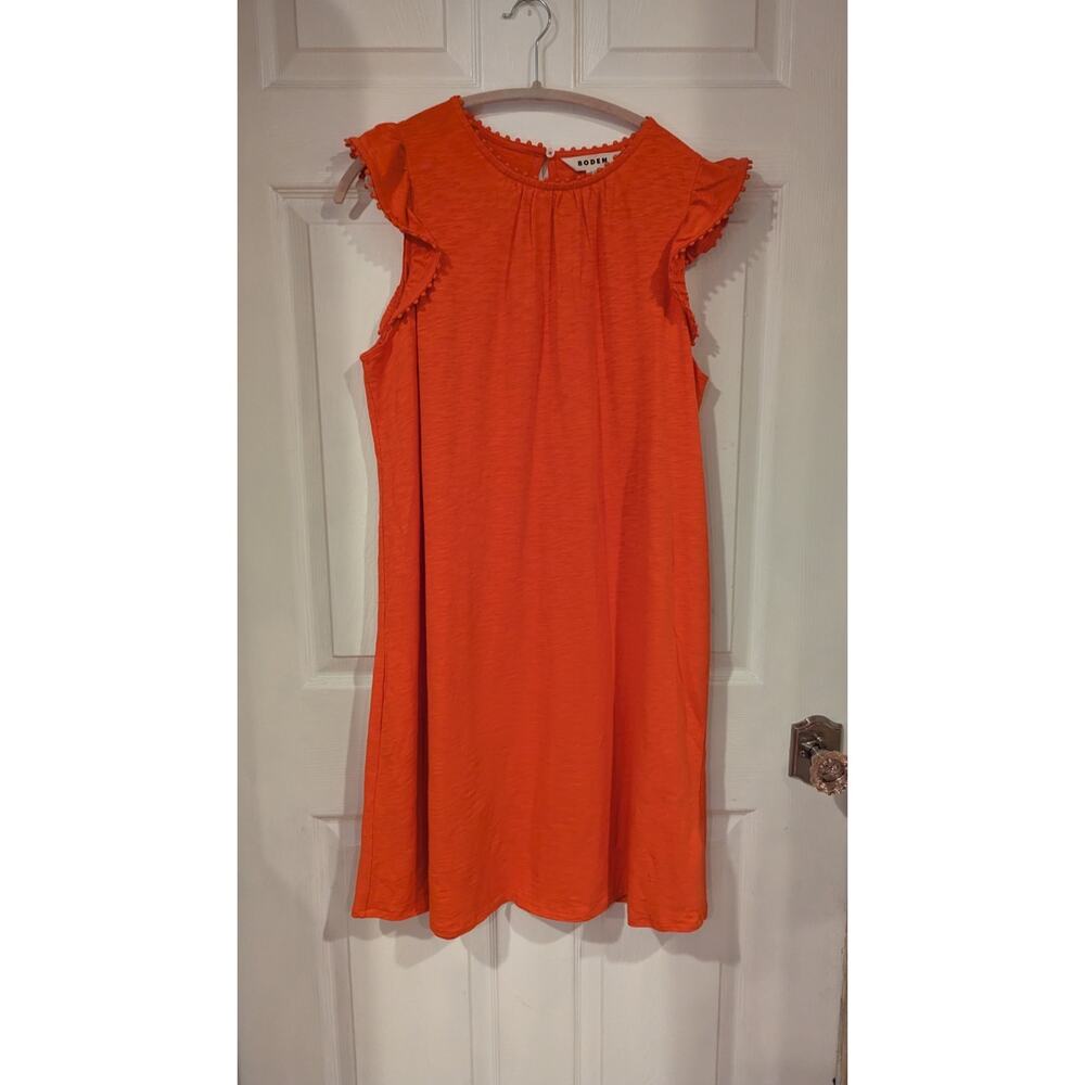 Boden Orange/Red Mini Dress - Picture 3 of 7